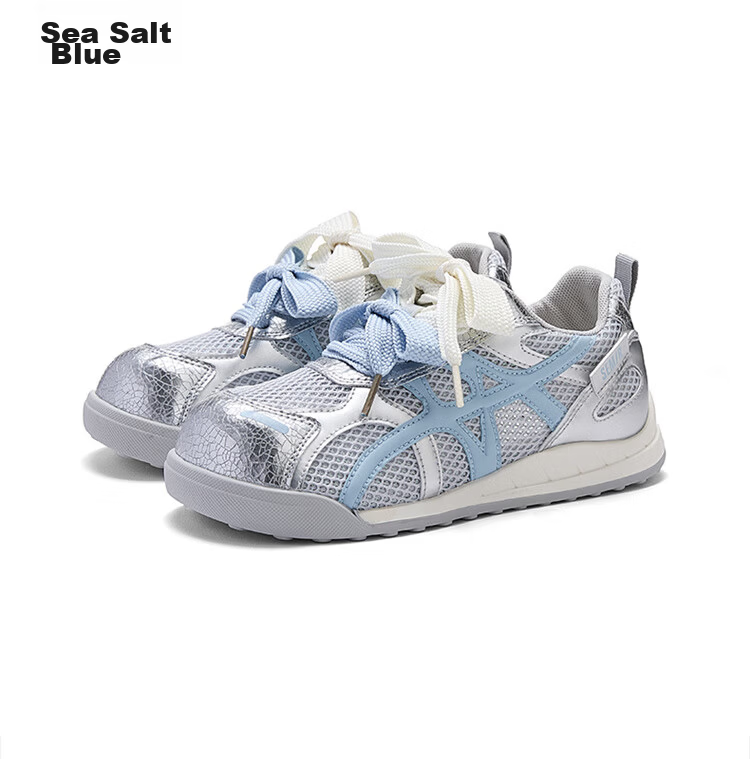 Semir Women's Derby Shoes 2025 New Summer Breathable Mesh Casual Sneakers White Cream Size 39 22