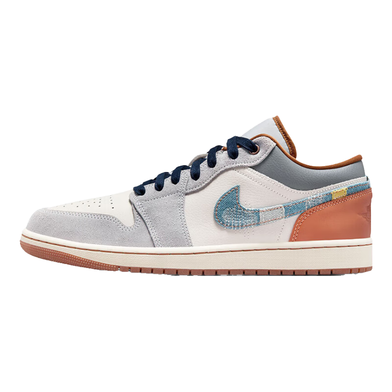 Jordan Basketball Shoes Men's AJ1 JORDAN 1 Sneakers FZ5042-041 Gray White Size 42.5