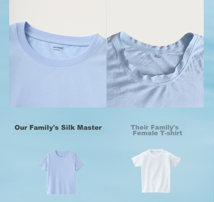 INMAN [Silk Lyocell] Van Gogh Embroidered Shoulder T-Shirt 26 Summer Women's New Air Blue XL 12