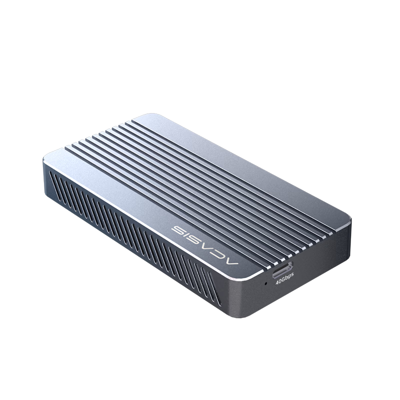 Acasis USB4.0 NVMe M.2 External SSD Enclosure Type-C Thunderbolt 3 Desktop Laptop Solid State Drive Case TBU405M1 Gray