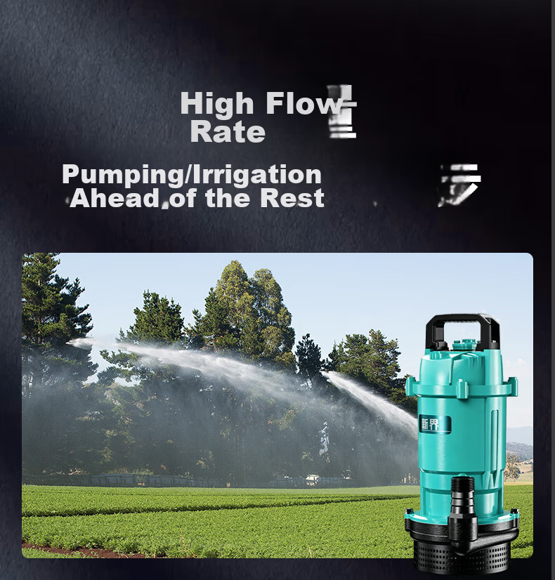 New Territory Cast Iron Pump Head Submersible Pump 220V Corrosion Resistant Durable High Flow High Lift Household Water Pump Irrigation Pump 11