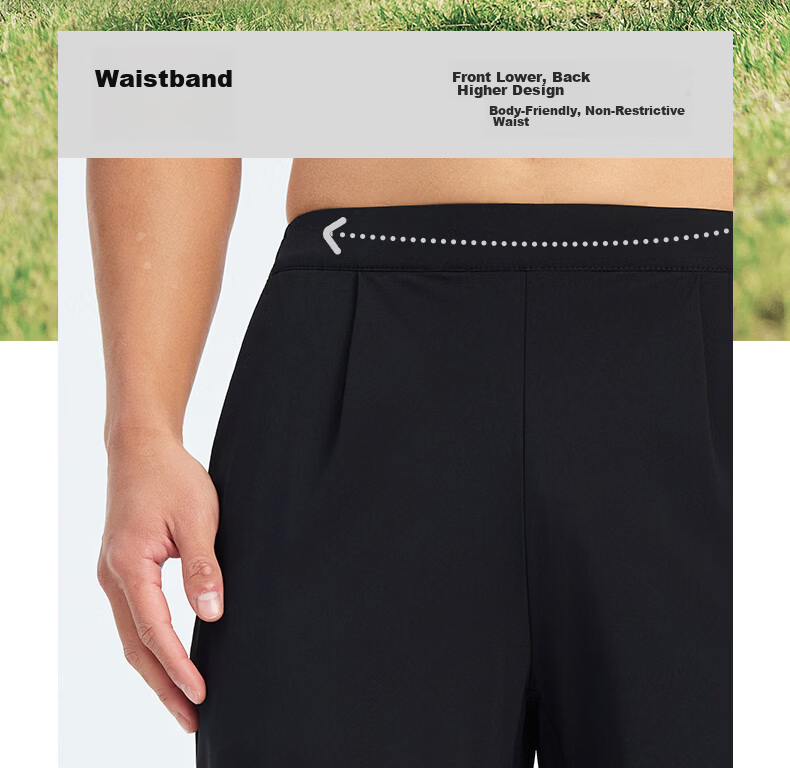 KELME Men's Ice Cooling Sunscreen Quick-Dry Pants Summer New Commuter Casual Straight-Leg Sports Trousers Agate Black L 17