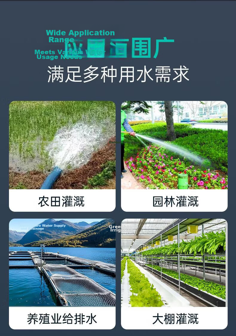 New Territory Full Aluminum Body Submersible Pump 220V High Efficiency Energy Saving High Flow High Lift Household Water Pump Irrigation Pump 4