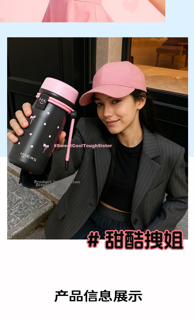 HAERS Insulated Portable Pocket Mug 316 Stainless Steel Mini Portable High-Value Tea Cup 210ML Black 13