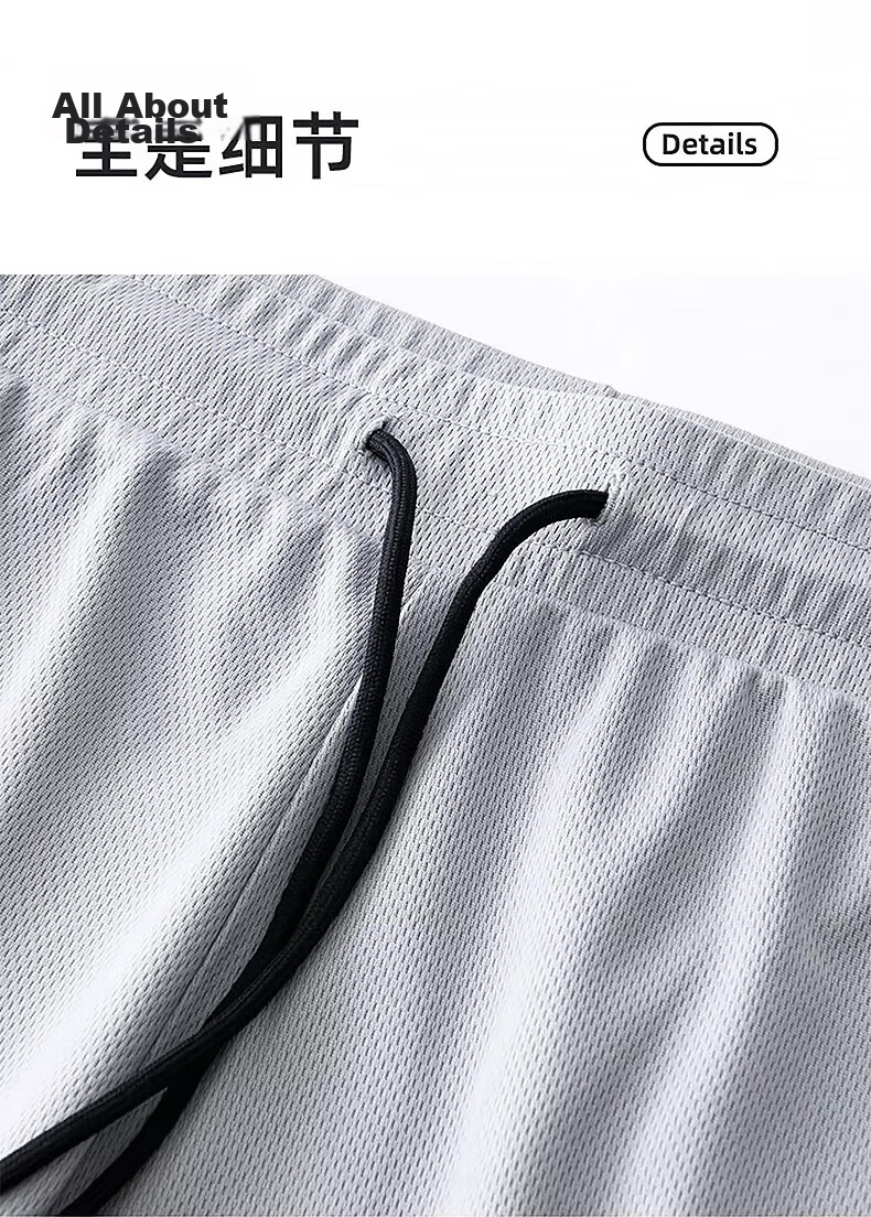 Warrior Shorts for Men, Summer Sports Casual Mid-Length Pants, Loose-Fitting Five-Point Shorts, Quick-Dry Ice Silk Beach Shorts for Men, Black, 2XL 12