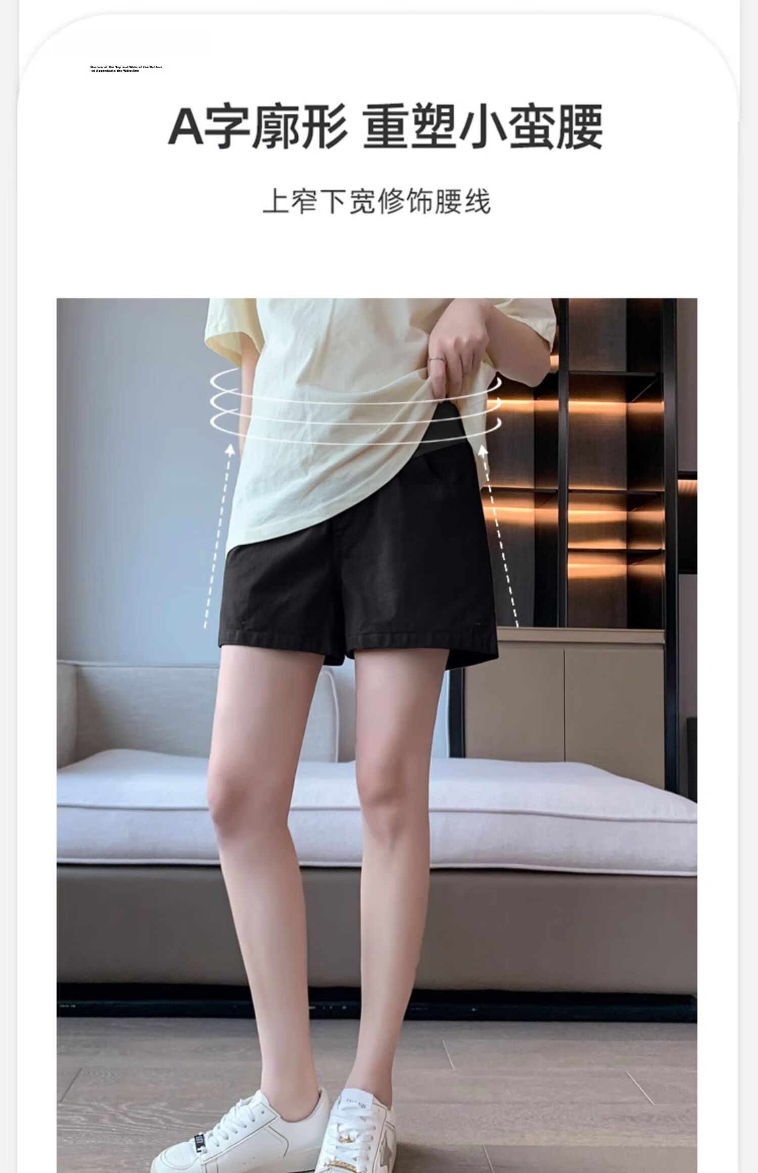 JOYNCLEON Maternity Shorts Summer Thin Cotton Denim Leggings Safety Pants Maternity Wear Off-White L Jyk176505 11