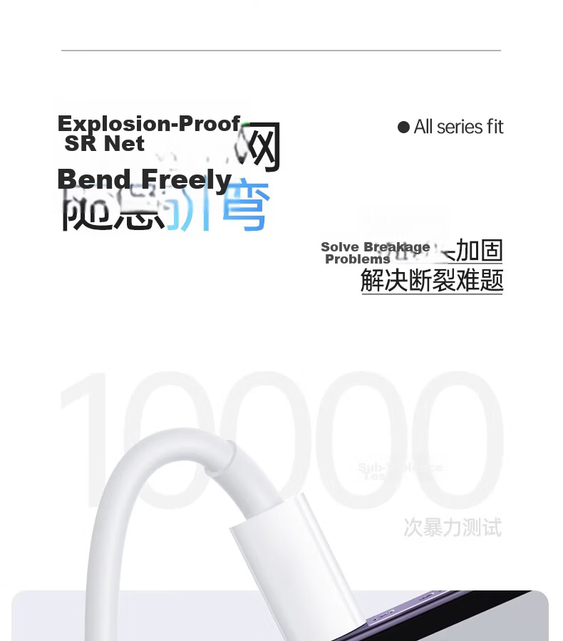 Nengshi Apple Charging Cable, Type-C Data Cable for IPhone 14/13/12/XR/8, PD Fast Charging Cable for Mobile Phones And Car Use, 2 Meters Long 8