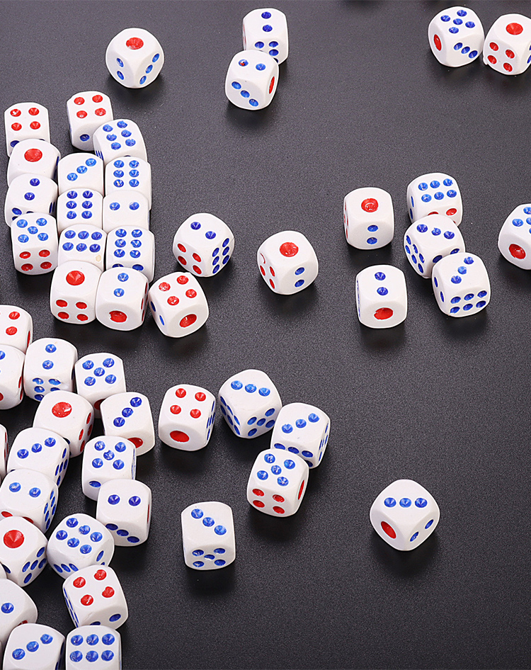 Shenglv Large Dice, Colorful Dice, Dice Cup, Sieve, Mahjong Game Dice, Large Size No. 14 Pips 5
