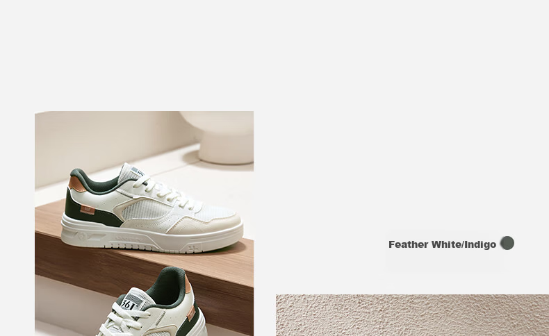 361° Men's Sports Shoes, Soda Autumn Mesh Breathable Lightweight White Sneakers, Men's Shoes 672516626-4 20