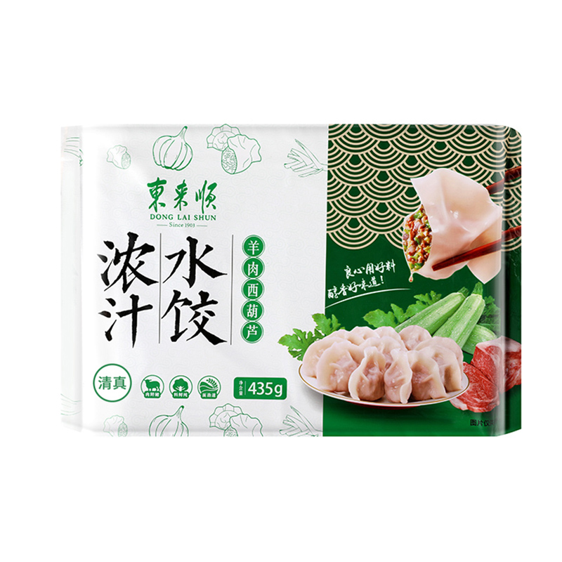 东来顺羊肉西葫芦水饺435g（24只） 饺子蒸饺煎饺早餐夜宵速冻清真食品
