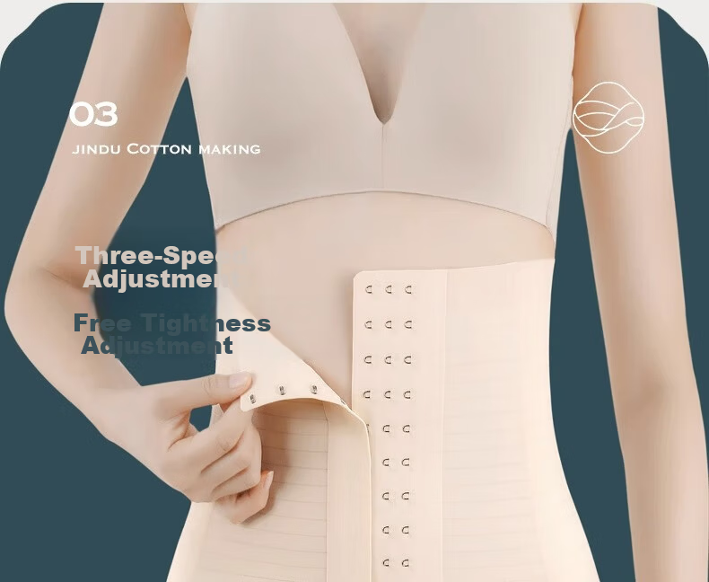 Jindu Seamless Waist Trainer Summer Thin Ice Silk Shaping Waist Belt Strong Tummy Control Waist Cincher for Women 7