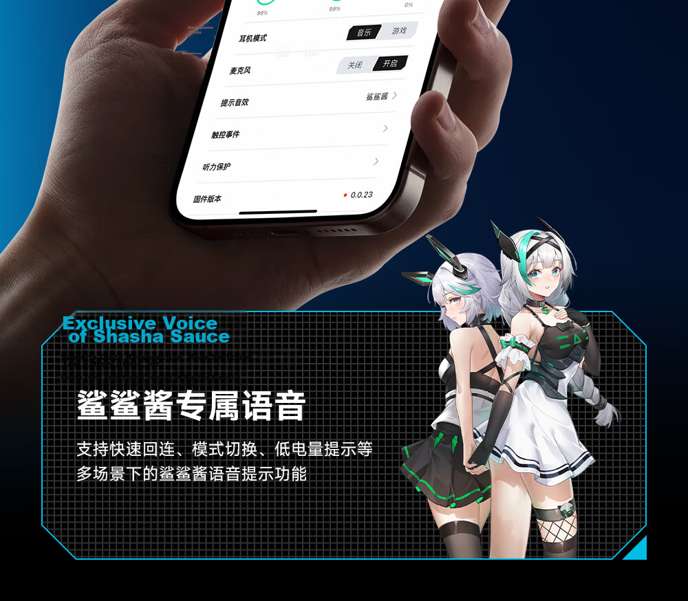 Black Shark Fengming Gaming In-Ear Bluetooth Earphones 2.4G Dual Mode 0.02s Low Latency Noise Cancelling FPS Mobile Game Headset Compatible with iPhone 17 Huawei 80 Xiaomi Honor 22
