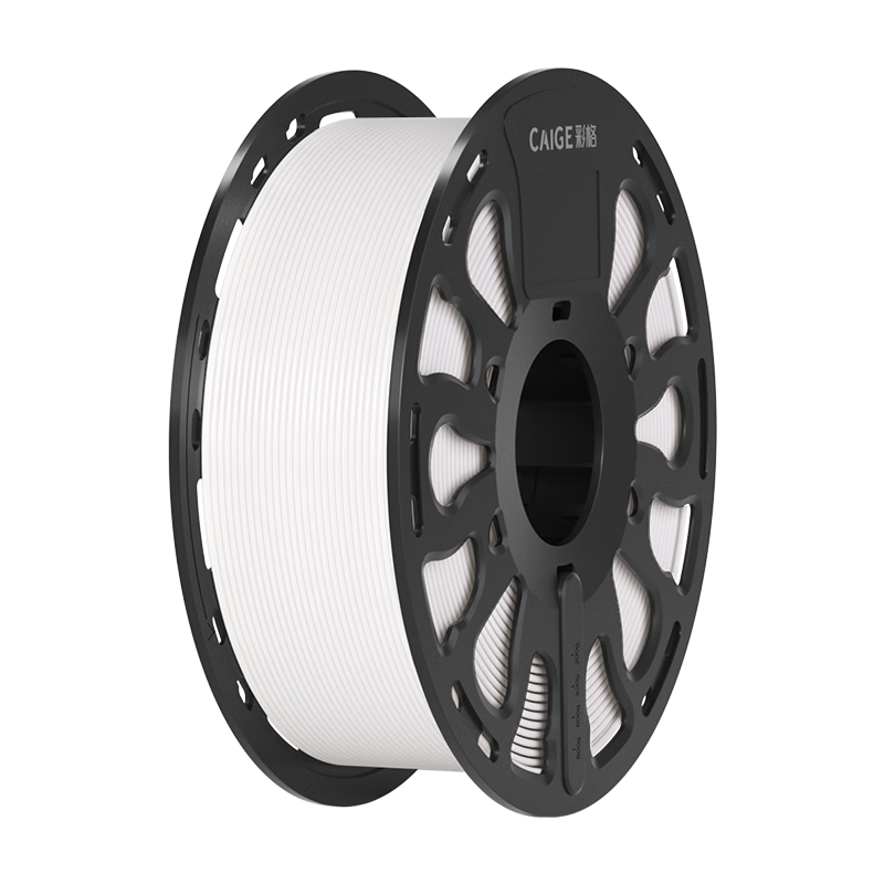 Caige Compatible with Tuozhu A1 3D Printing Material, PLA Basic High Tensile Easy to Print A1 Mini 3D Printer Material, High-Speed Machine BambuLab White 1kg