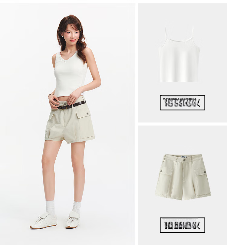 Semir Women's Summer Short V-Neck Vest, Tight-Fitting Cool-Touch Top for Layering Or Outer Wear, Elegant Ladies' Inner Wear 101325102011 12