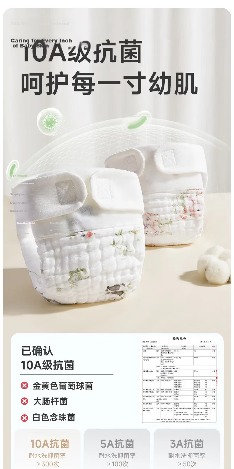Aibedila Baby Diaper Training Pants Unisex Summer Waterproof Washable Potty Training Underwear 11