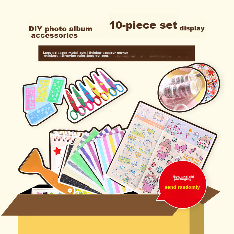 Nakabayashi Cartoon Photo Album DIY Laminated Self-Adhesive 40-Page Memory Book YB-73768 Happy Little Lio 2
