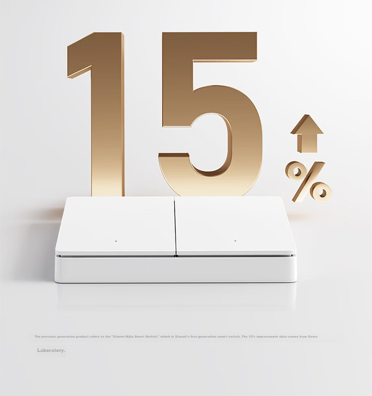 MI Smart Switch (Dual) for Mijia, Ultra-Long Lifespan, Switch Panel, Requires Gateway 21