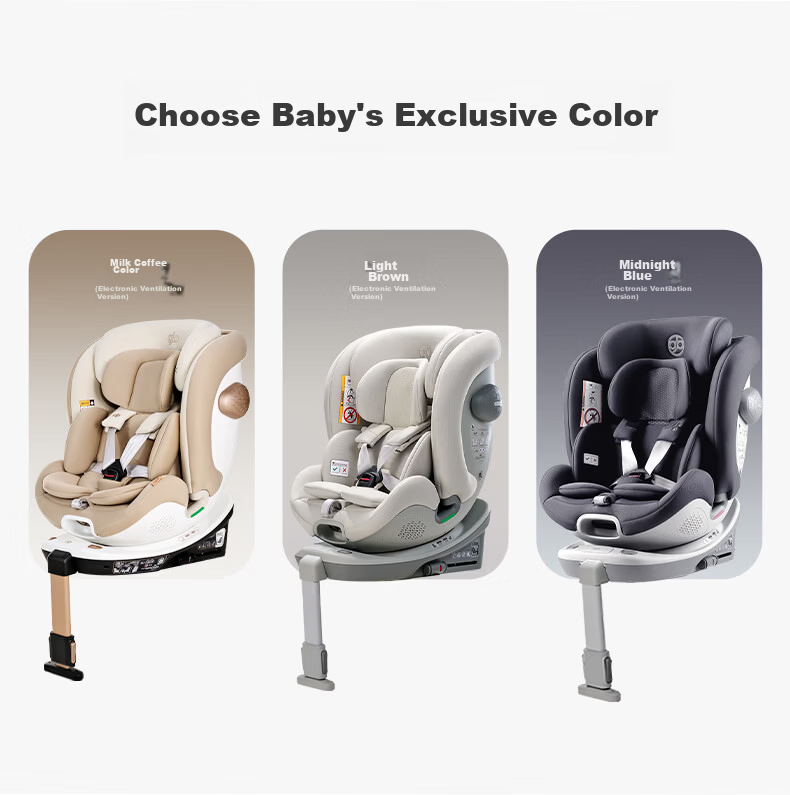 Gb Safety Capsule No.1 SPro Child Car Seat Baby Chair i-Size Electronic Ventilation 0-7 Years Light Wood 16