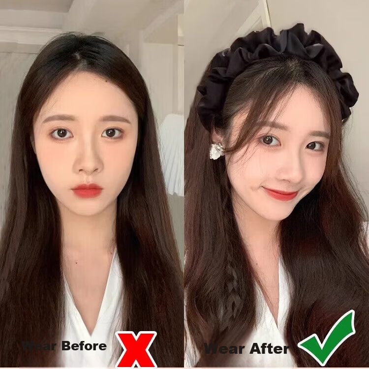 Dongyi Selected Maillard Coffee Wave High Crown Headband Women's Daily Wear Teeth Anti-Slip Face Washing Hair Press Hair Clip 5