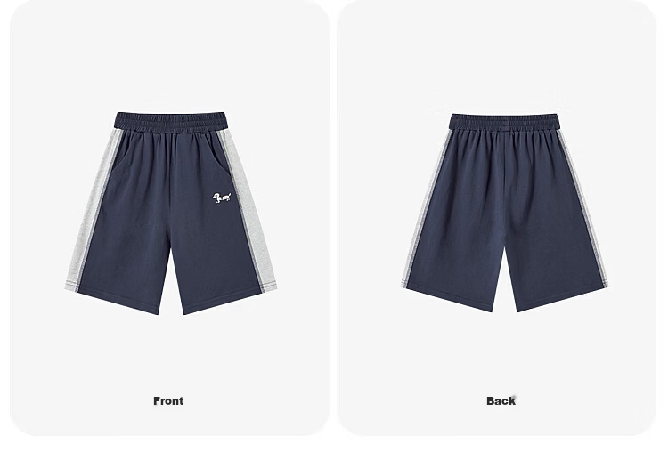 Duoduo Kids Pure Cotton Cooling College Style Set Boys 2026 Summer Raglan Short Sleeve Shorts Two-Piece Sportswear 35