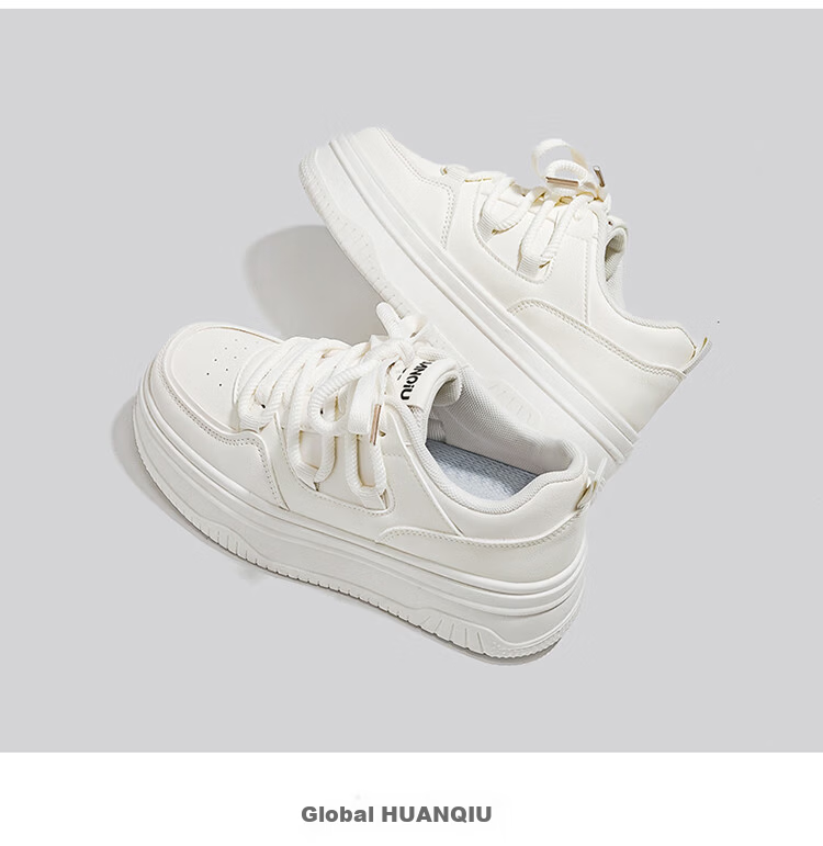 Global 2026 Original Trendy Versatile White Sneakers Fashion New Spring Design Black Pink Casual Thick Sole Women's Shoes 17