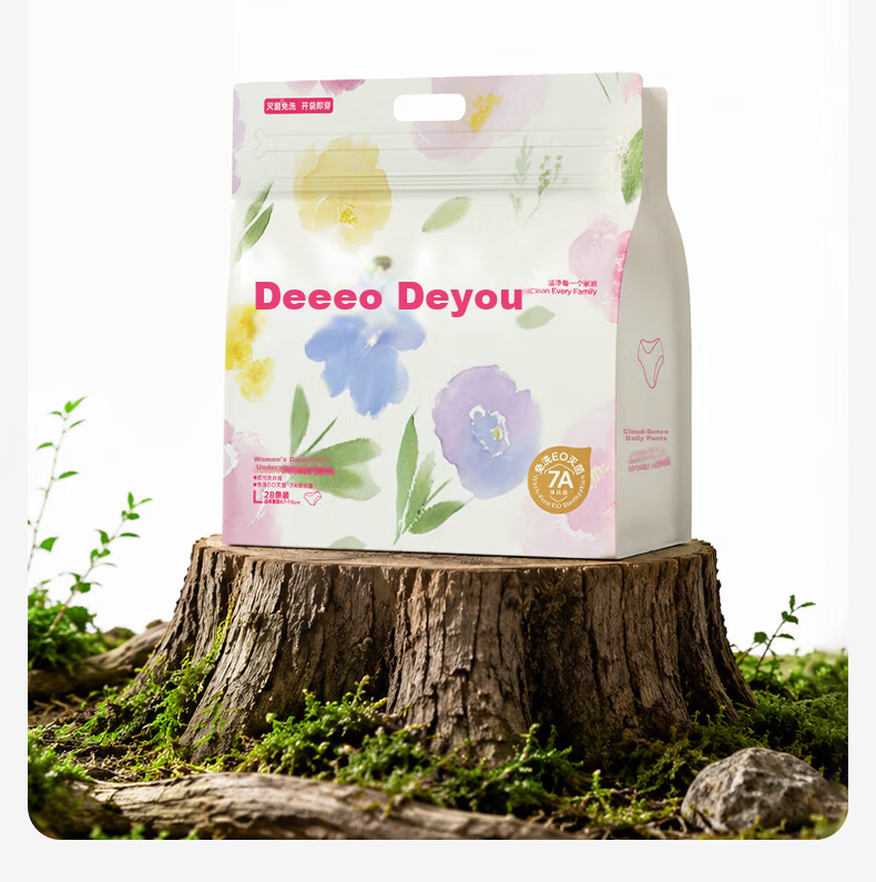 Deyou Disposable Women's Maternity Menstrual Daily Use Antibacterial L Size Underwear 28pcs 29