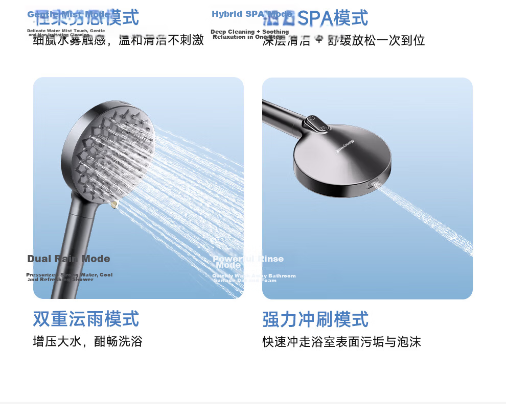 Honeywell Boost Handheld Shower Head Filter Antibacterial Chlorine Removal Skin Care Pure Water Shower HS7N 31
