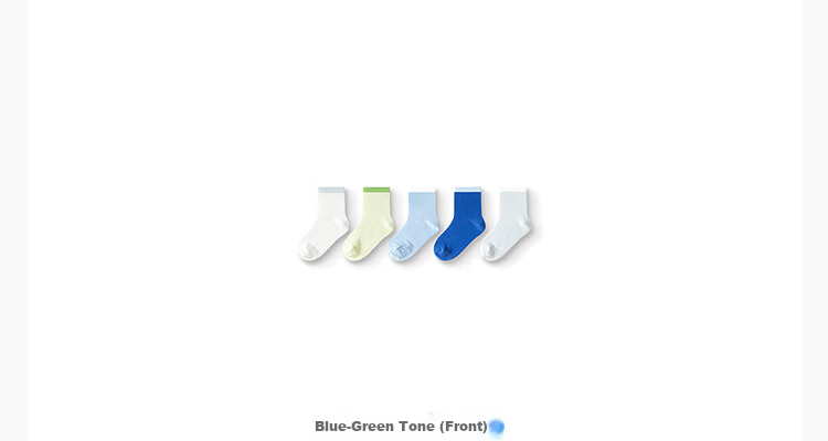 Balabala Kids Socks Summer Mesh Breathable Boys Girls Short Socks Soft Cotton Elastic Comfortable 5 Pairs Pack 65