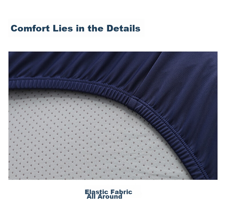 Mercury Home Textiles Ice Cream Pattern Cooling Summer Bed Sheet A-Class Wrinkle-Resistant Knitted Odorless High Elasticity Anti-Wrinkle Bed Sheet 240x245cm 18