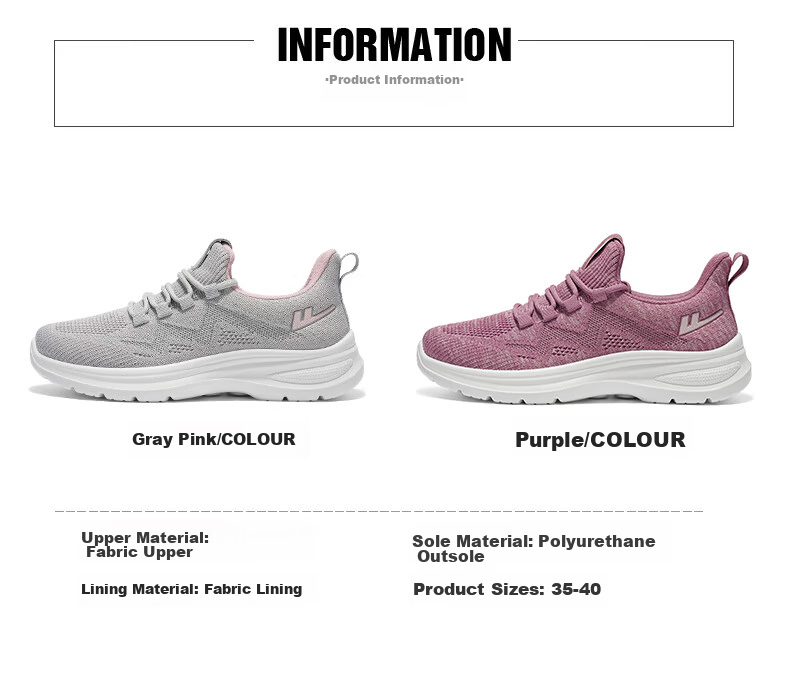 Warrior Women's Summer New Walking Shoes Soft Sole Breathable Mesh Casual Sports Shoes 1979 Purple Size 40 5