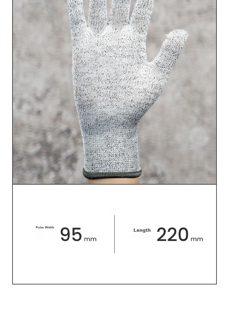 SAFETY-INXS Cut Resistant Gloves, Level 5 Anti-Cutting Work Gloves, Nitrile Anti-Slip Puncture Resistant, Fish Cleaning Outdoor Bite Protection, B-5032 10