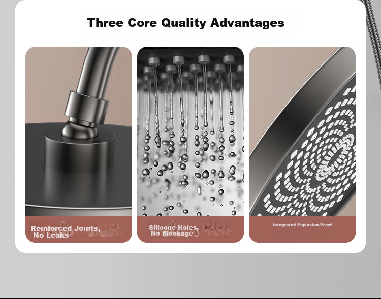 IVORPO Seiko Full Copper Shower Set with Hot and Cold Water Mixer Valve, Pressurized Shower Head, Integrated Bathroom Shower Kit 11