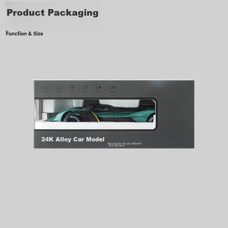 Chiyu Chewan Aston Martin Valkyrie Sports Car Model Realistic Alloy Car Toy Boys Gift 9