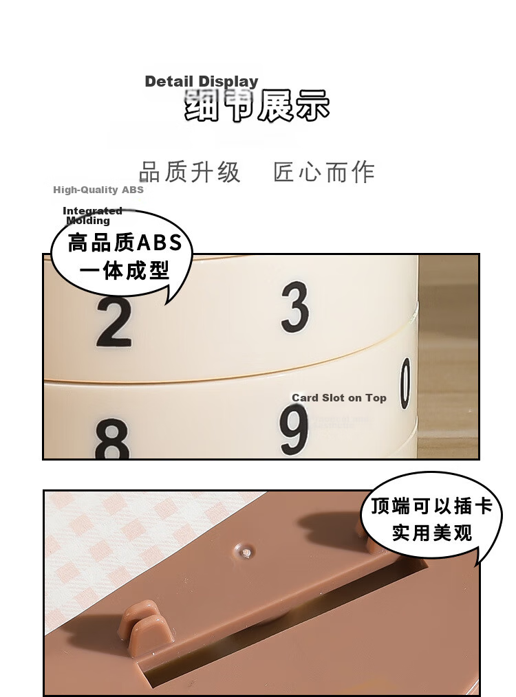 Touch Fish Potted Perpetual Calendar Rotatable Adjustable Creative Calendar Relaxing Anxiety-Free Office Desk Calendar Desktop Ornament DIY Birthday Gift with Pine Decoration 9