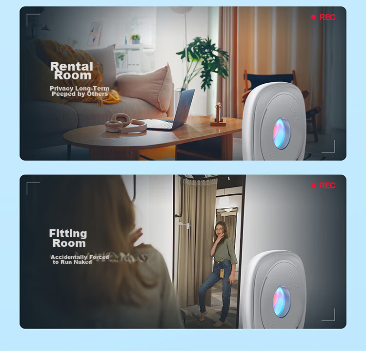 Beisi Hotel Camera Detector Signal Detector Rechargeable Mini Infrared Scanning Camera Detection Device Anti-surveillance Portable for Hotels and Guesthouses 4