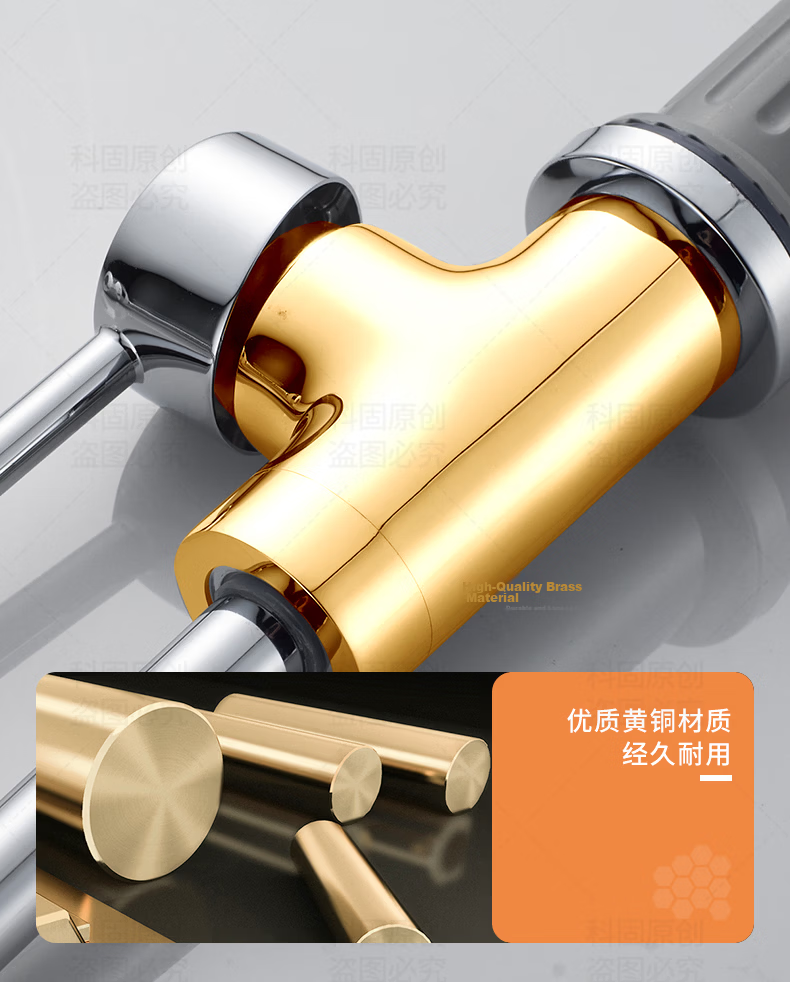 KEGOO Kitchen Faucet, Sink for Washing Vegetables And Dishes, Balcony Laundry Basin, Splash-Proof, Dual-Use Hot And Cold Water, All-Copper Body, K2022 10