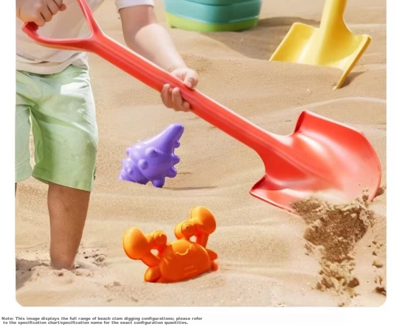Mom and Baby Twin Children's Day Beach Tool Sand Digging Toy Large Set for Ages 3-6-12 Three-Piece Kit 10