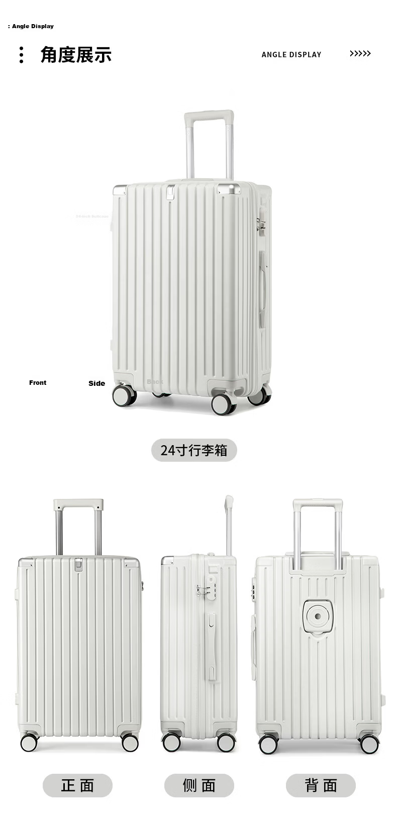 Semir Luggage Business Trolley Travel Suitcase Universal Password Lock Black (Upgraded Aluminum Frame) 20 Inch 9
