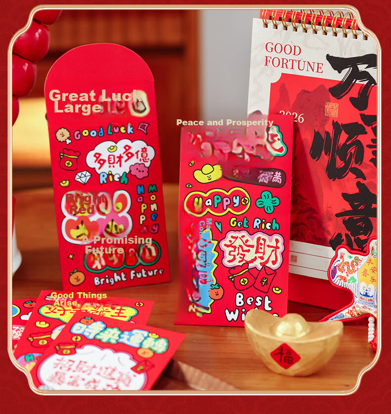 Jiayan, Congratulatory Money Packets, Business Prosperity Envelopes for Grand Opening And New Year's Party, 20 Pieces 6