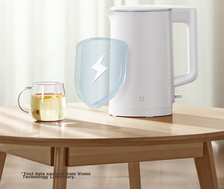 Mijia Xiaomi Constant Temperature Electric Kettle, 2-Liter Capacity, Automatic Water Boiler, Food-Grade 304 Stainless Steel, Auto Shut-Off, 1.5 Liter 12
