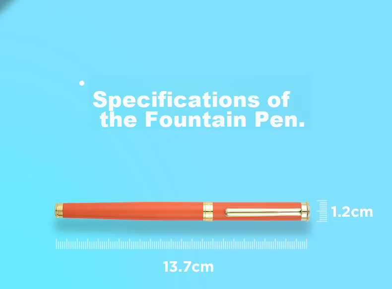 MONTAGUT Children's Day Gift Primary School Grades 4-6 Kids Fountain Pen Writing Practice Posture Correcting Multifunctional Dual-Use Ink Cartridge Pen Ideal Series Orange 13