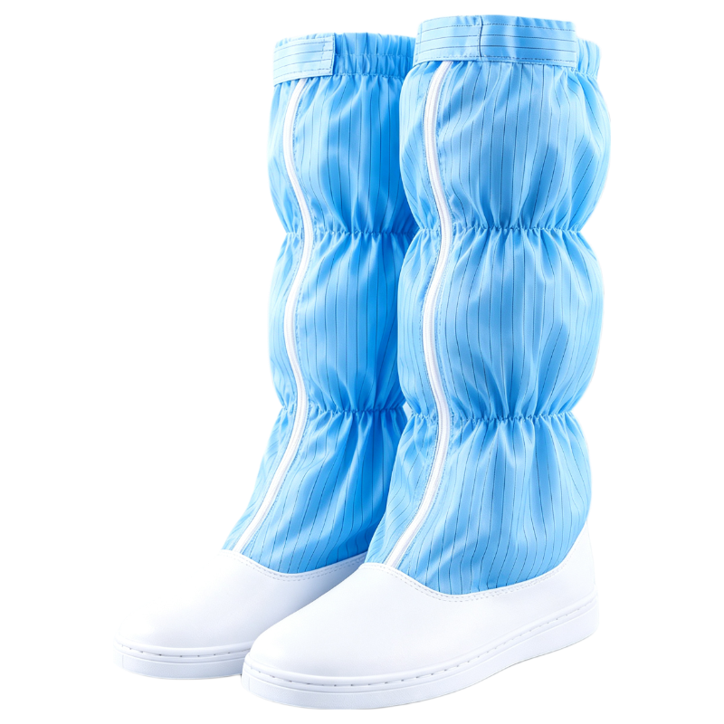 Minggu Anti-Static Shoes Dust-Free High-Tube Anti-Dust Anti-Static Workshop Work Shoes Blue Size 39