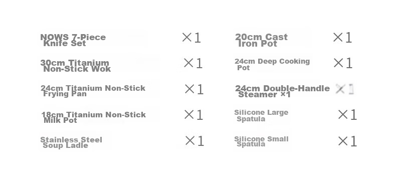 ZWILLING Cookware Set Now Plus II Titanium Non-Stick Wok, Soup Pot, Steamer, Frying Pan, Milk Pot, Enamel Pot, Knife Set, Kitchen Utensils 16-Piece Set 2