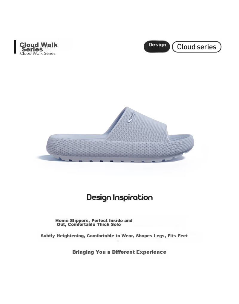 Beiduo Yang Men's Thick-Soled Slippers Summer Indoor Home Couple Bathroom Non-Slip Soft Feeling Cool Slippers White Size 42-43 2