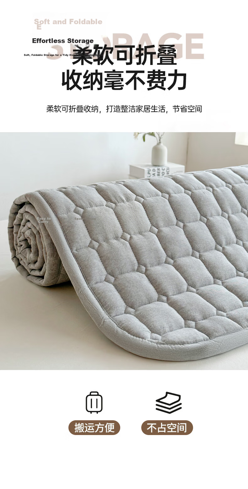 Grace Class A Thin Foldable Mattress Cover Double Home Mattress 1.8x2m Lan Xiaoge 8