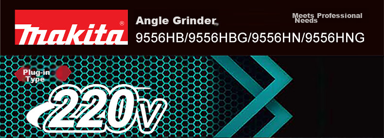 MAKITA 9556HNG Multi-Function Angle Grinder Polisher Cutting Machine Hand Grinder Reinforced Gearbox 1