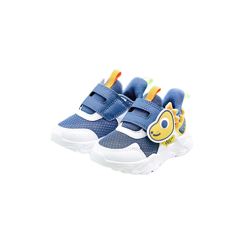 361° Children's Shoes, Toddler Walking Shoes for Spring, Boys And Girls 1-3 Years Old, Cartoon Baby Shoes, Blue Size 21