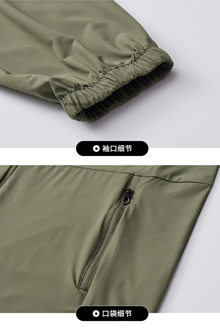 Hodo Men's Summer Lightweight Outdoor UV Protection Jacket Casual Sports Breathable Stand Collar Skin Jacket 16