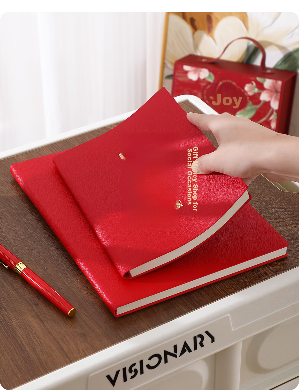 Faramon Gift Money Accounting Book for Weddings and Celebrations, Guest Gift Registry, Personal Gift Transactions Ledger, Leather Cover Gift Money Register, Sign-in Book A5 - Gift Money Ledger 17