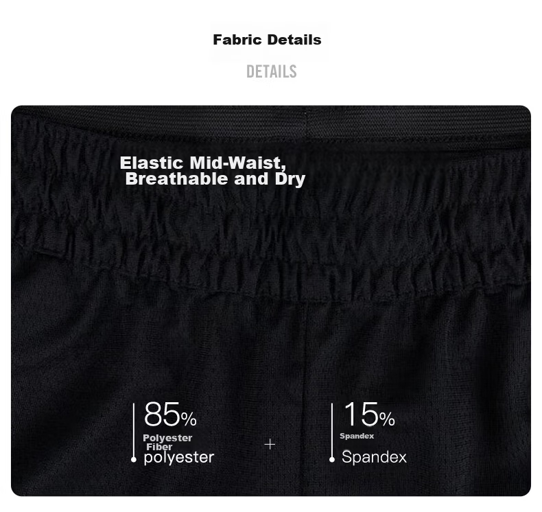 NIKE Men's Sports Pants, Summer Knitted Shorts Casual Pants, Running Quick-Dry, FN2652-010, Black, L 2